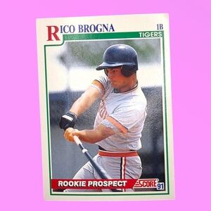 1991 Score Rico Brogna Detroit Tigers #741 Baseball Card